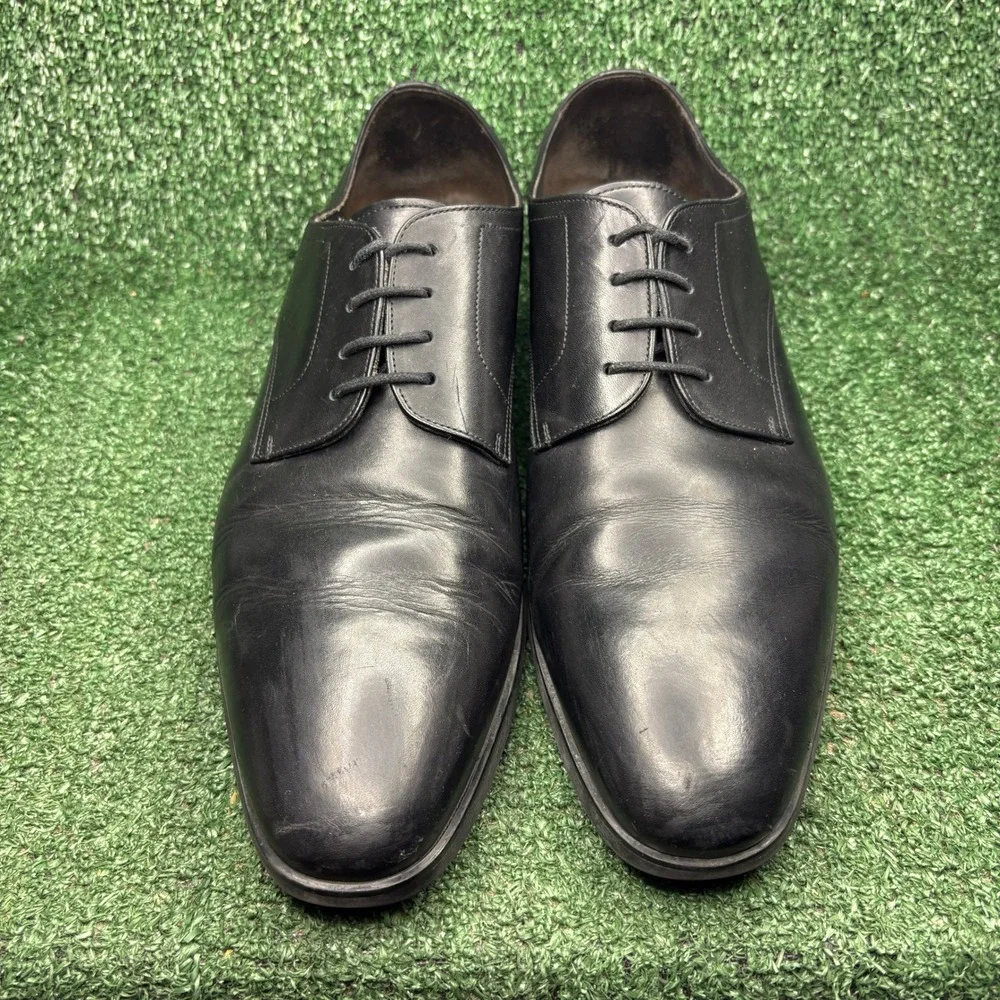 To Boot New York Adam Derrick Leather Derby Formal Dress Shoes Black Mens Sz 12